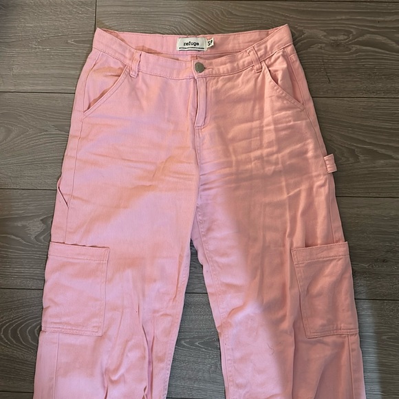 Pink cargo jeans size S to M - Picture 1 of 3
